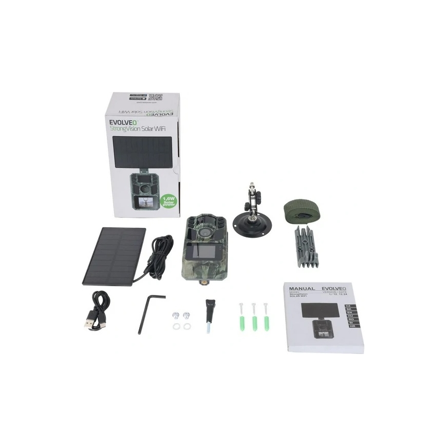 Evolveo - StrongVision Solar Wi-Fi κάμερα καταγραφής με Wi-Fi και ηλιακό πάνελ
