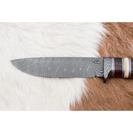 Exclusive μαχαίρι Δαμασκού 13 cm ironwood/κόκκαλο καμήλας
