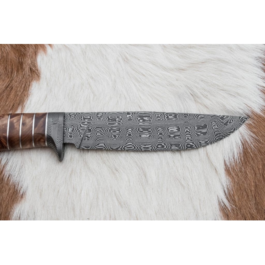 Exclusive μαχαίρι Δαμασκού 14,4 cm καστανιά/δόντι μαμούθ