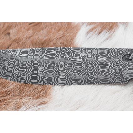 Exclusive μαχαίρι Δαμασκού 14,4 cm καστανιά/δόντι μαμούθ