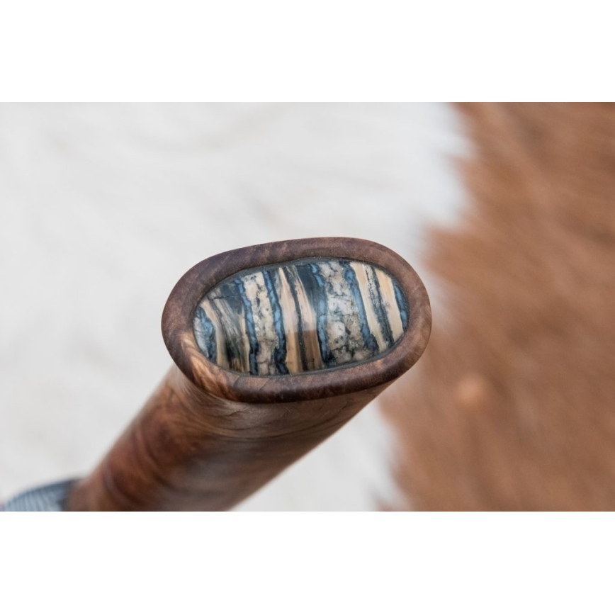 Exclusive μαχαίρι Δαμασκού 14,4 cm καστανιά/δόντι μαμούθ