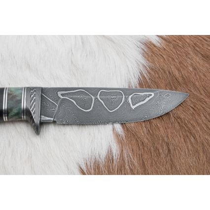 Exclusive μαχαίρι Δαμασκού 11,6 cm σφένδαμος/έβενος