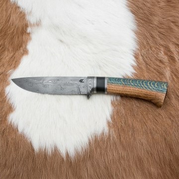 Exclusive μαχαίρι Δαμασκού 12,7 cm δρυς/έβενος