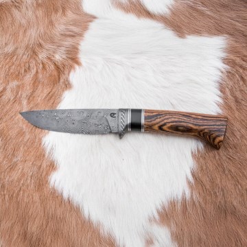 Exclusive μαχαίρι Δαμασκού 12 cm bocote/έβενος