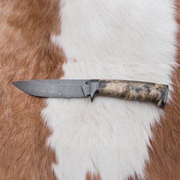 Exclusive μαχαίρι Δαμασκού 13 cm καστανιά