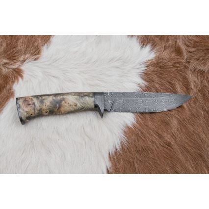 Exclusive μαχαίρι Δαμασκού 13 cm καστανιά