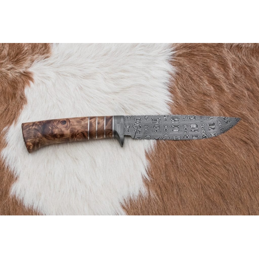 Exclusive μαχαίρι Δαμασκού 14,4 cm καστανιά/δόντι μαμούθ