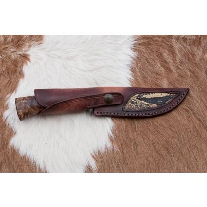 Exclusive μαχαίρι Δαμασκού 14,4 cm καστανιά/δόντι μαμούθ