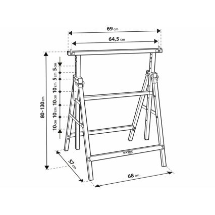 Extol - Construction support 800-1300 mm