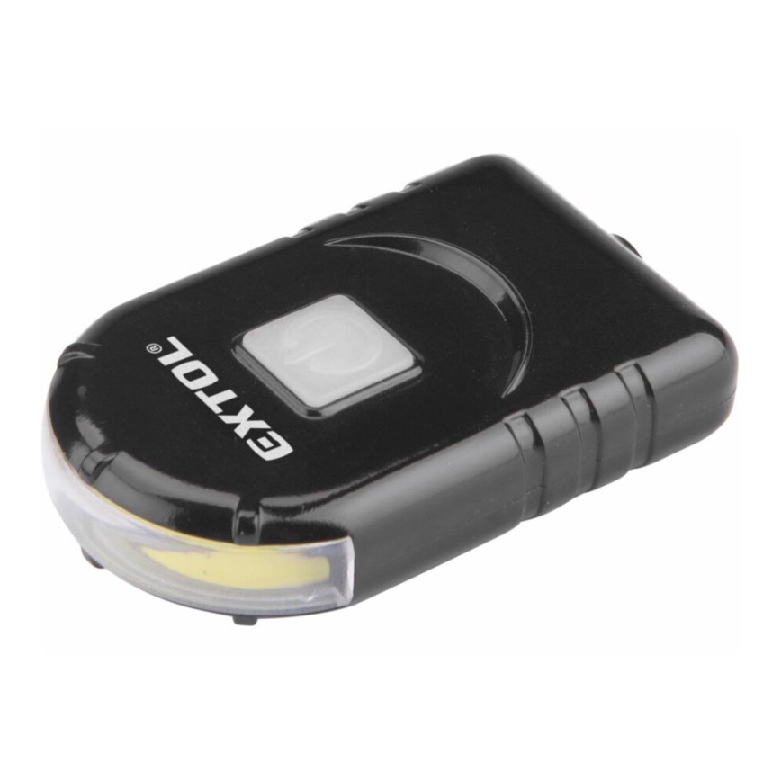 Extol - Φακός LED επαναφορτιζόμενος για καπέλο με κλιπ LED/500 mAh