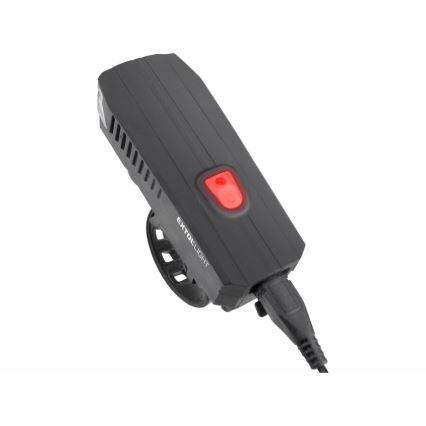 Extol - Επαναφορτιζόμενος φακός LED με κόρνα για ποδήλατο LED/5W/1200 mAh/3,7V IPX4