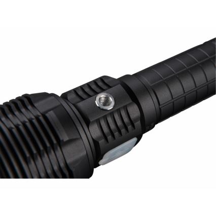 Extol - LED Dimming επαναφορτιζόμενο flashlight με ένα power bank LED/60W/10000 mAh 8000 lm IPX4 μαύρο