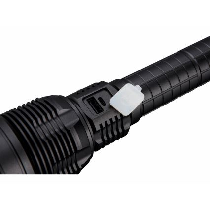 Extol - LED Dimming επαναφορτιζόμενο flashlight με ένα power bank LED/60W/10000 mAh 8000 lm IPX4 μαύρο