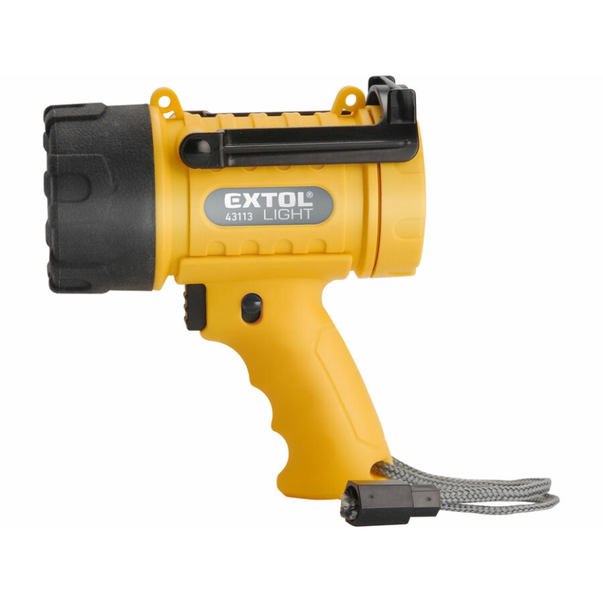 Extol - LED Φακός LED/5W/4xAA IP67 κίτρινο/μαύρο