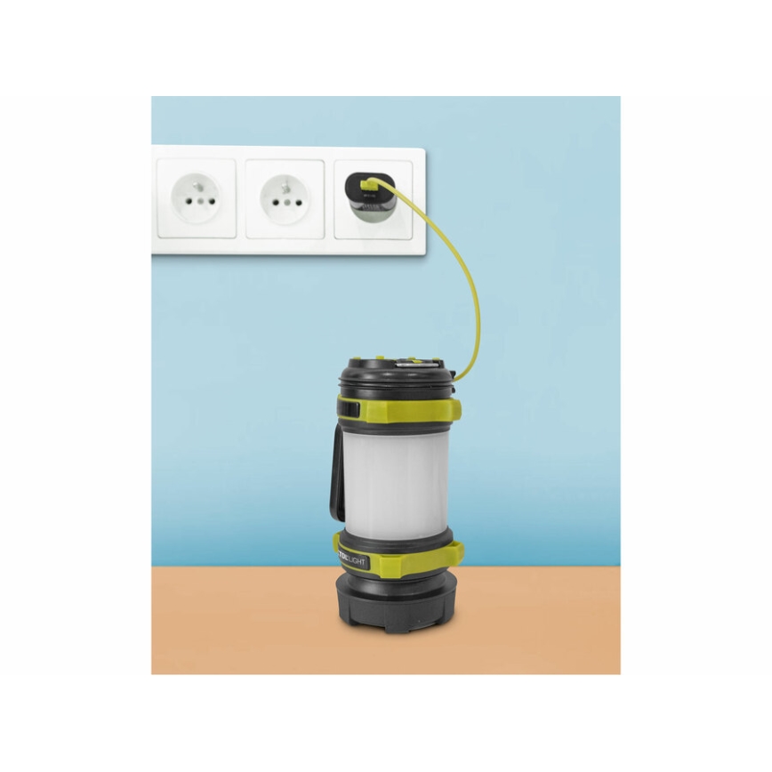 Extol - Ρυθμιζόμενος φακός LED με powerbank LED/2600 mAh/3,7V IPX4