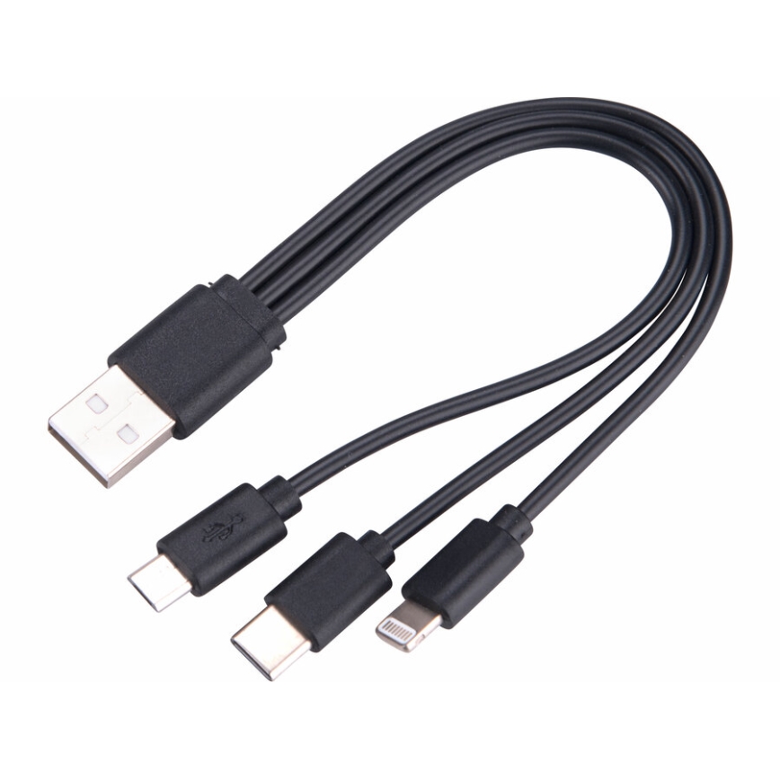 Extol - Επαναφορτιζόμενος LED φακός με ρύθμιση φωτεινότητας και powerbank LED/60W/10000 mAh 8000 lm IPX4 μαύρο