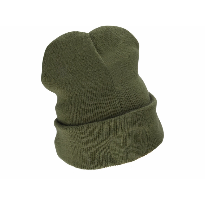 Extol - Σκούφος με φακό κεφαλής και φόρτιση USB 300 mAh, νέον πορτοκαλί/πράσινο, μέγεθος UNI