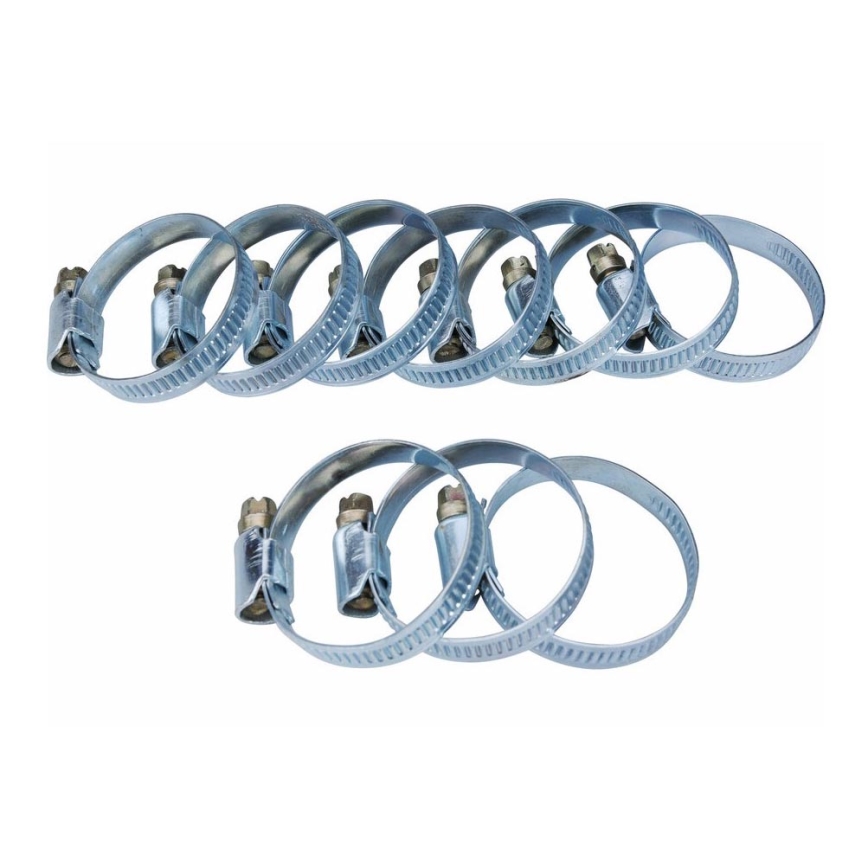 Extol - Σετ 10x Σφιγκτήρες 25-40 mm από ανοξείδωτο ατσάλι