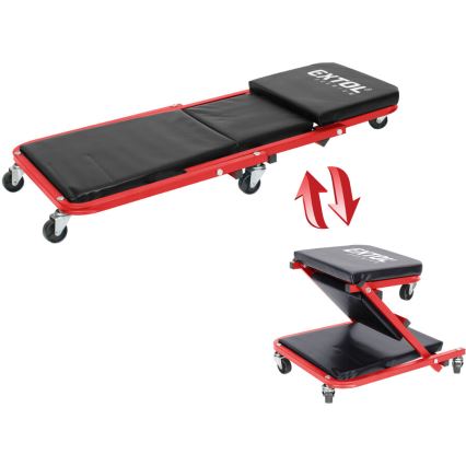 Extol Premium - Κινητή ξαπλώστρα/κάθισμα εργασίας 2 σε 1