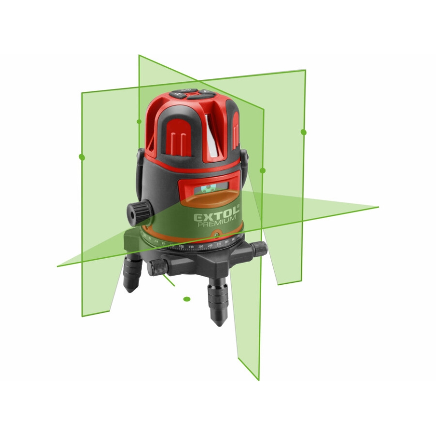 Extol Premium - Γραμμικό σταυρωτό αυτοεπιπεδούμενο λέιζερ 5V/5200 mAh IP54