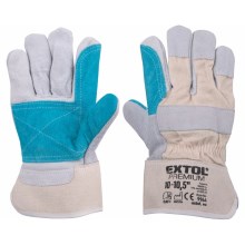 Extol Premium - Γάντια εργασίας μέγεθος 10"-10,5" λευκό/μπλε