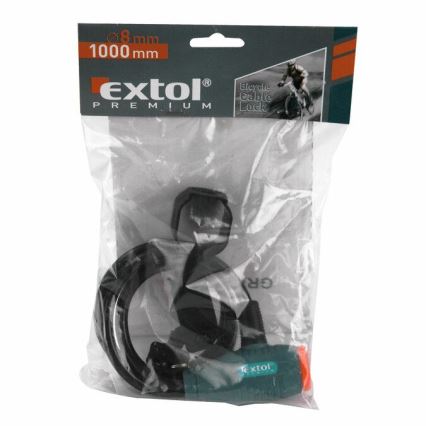 Extol Premium- Κλειδαριά ποδηλάτου κουλούρα 8x1000 mm