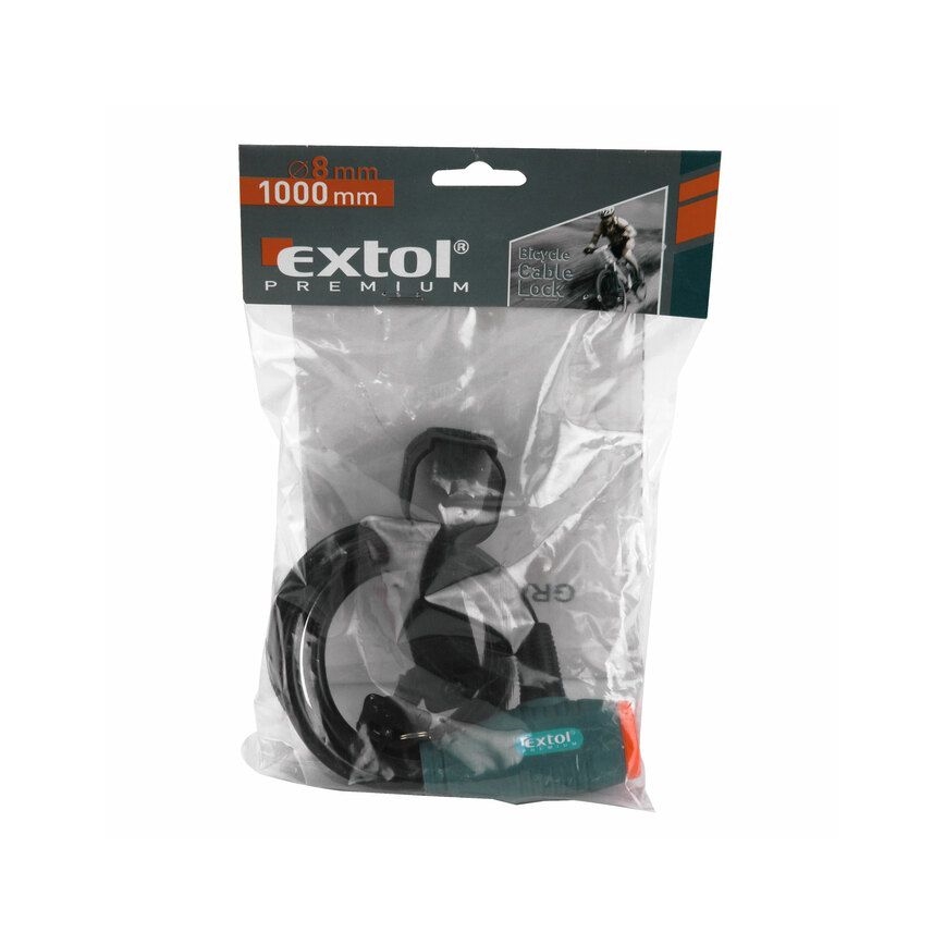 Extol Premium- Κλειδαριά ποδηλάτου κουλούρα 8x1000 mm
