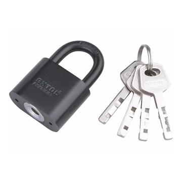 Extol Premium - Μεταλλικό λουκέτο 40 mm μαύρο