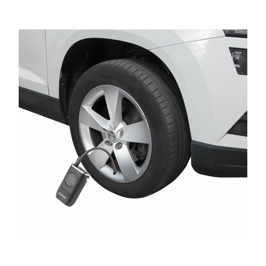 Extol Premium - Ψηφιακό φορητό συμπιεστή 4000 mAh 7,4V μαύρο