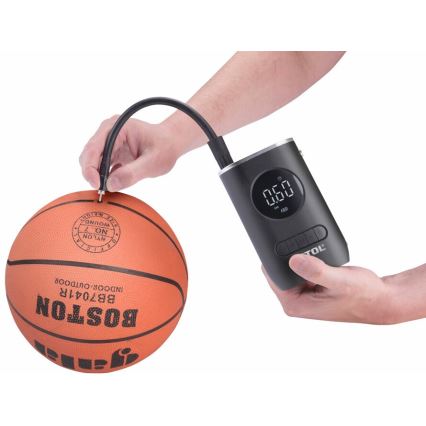 Extol Premium - Ψηφιακό φορητό συμπιεστή 4000 mAh 7,4V μαύρο