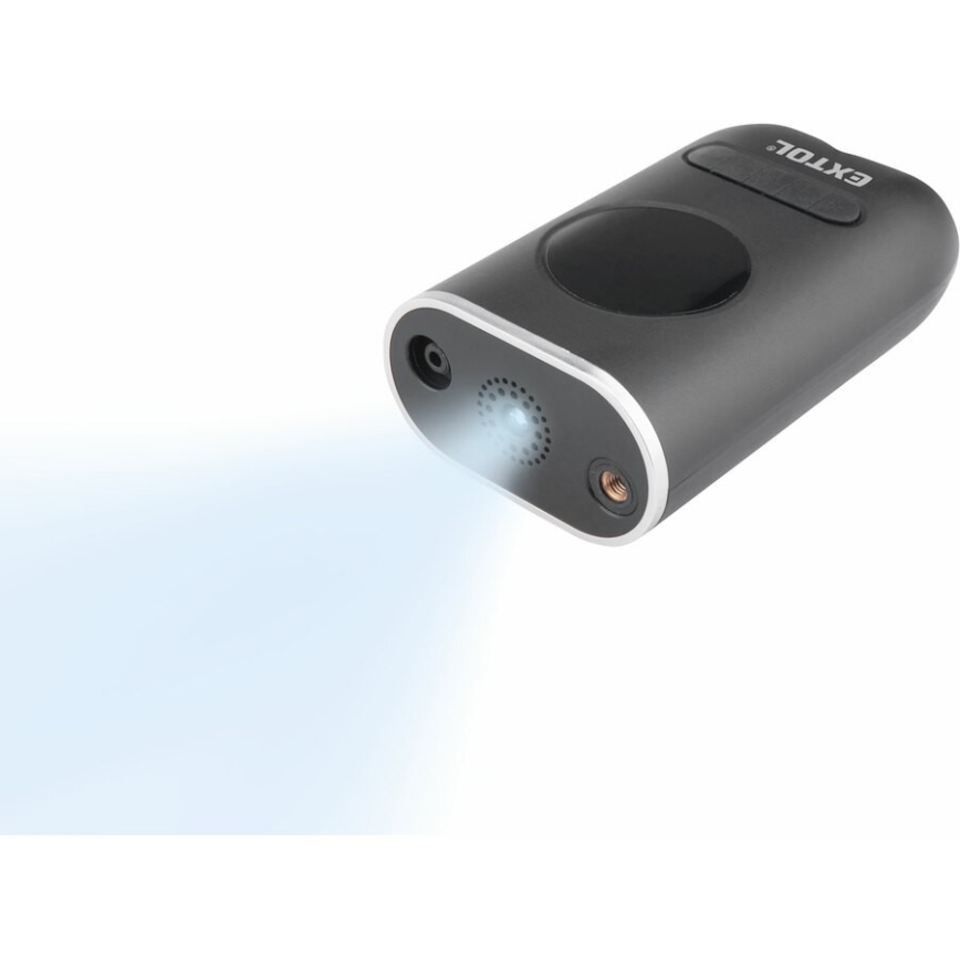 Extol Premium - Ψηφιακό κομπρεσέρ αέρος 4000 mAh 7,4V μαύρο