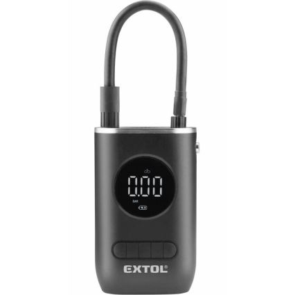Extol Premium - Ψηφιακό κομπρεσέρ αέρος 4000 mAh 7,4V μαύρο