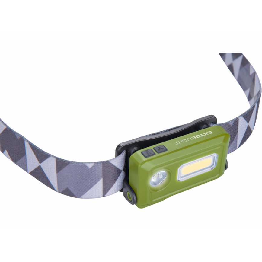 Extol - Επαναφορτιζόμενος φακός κεφαλής LED/500 mAh/3,7V IPX4