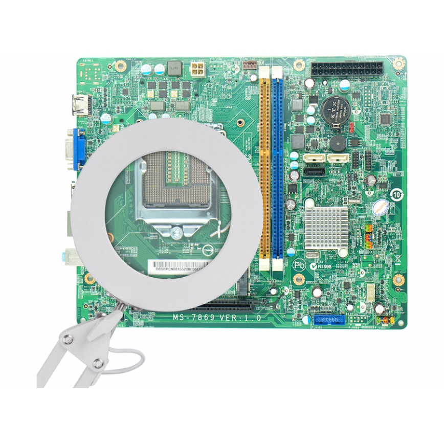 Extol - Επιτραπέζια λάμπα dimming LED με ένα magnifying Γυαλί LED/8W/5V 2900/4500/7500K λευκό