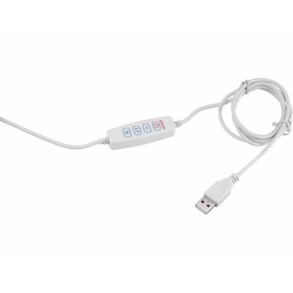 Extol - Επιτραπέζια λάμπα dimming LED με ένα magnifying Γυαλί LED/8W/5V 2900/4500/7500K λευκό