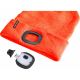 Extol - Σκούφος με φακό κεφαλής και φόρτιση USB 250 mAh neon πορτοκαλί μέγεθος UNI