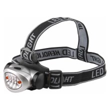 Extol - Φακός κεφαλής LED LED/3xAAA μαύρο/ασημί