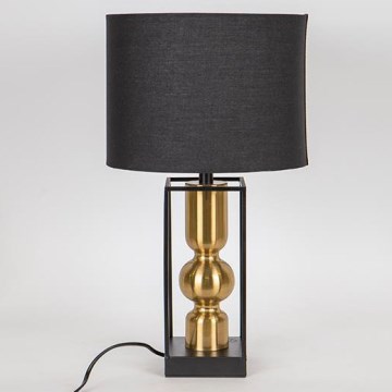 Eπιτραπέζιο φωτιστικό 1xE27/40W/230V μαύρο/χρυσό
