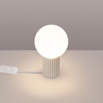 Eπιτραπέζιο φωτιστικό HALO 1xG9/8W/230V διάμετρος 12 cm κρεμ