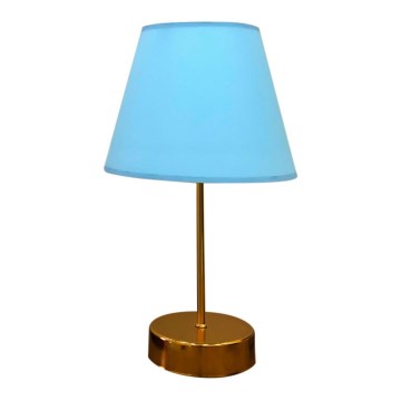 Eπιτραπέζια λάμπα 1xE27/60W/230V μπλε/χαλκός