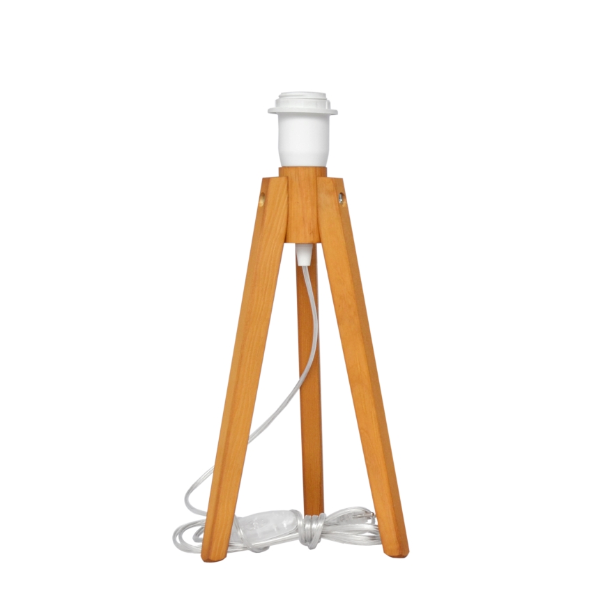 Eπιτραπέζια λάμπα ALBA 1xE27/15W/230V κρεμ/δρυς