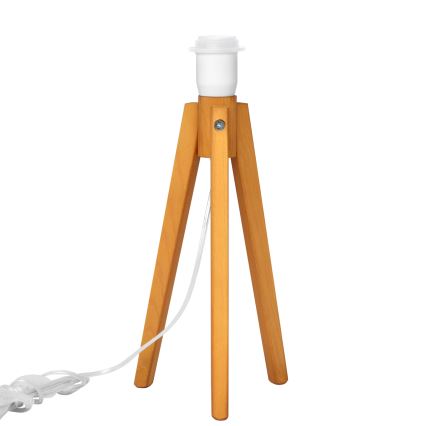 Eπιτραπέζια λάμπα ALBA 1xE27/15W/230V κρεμ/δρυς