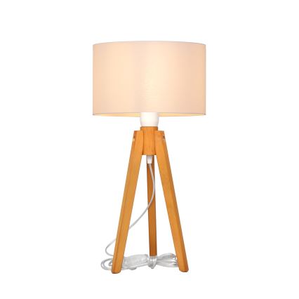 Eπιτραπέζια λάμπα ALBA 1xE27/15W/230V λευκό/δρυς