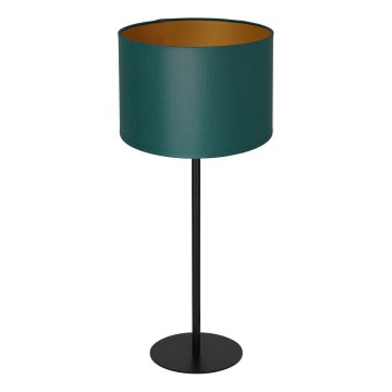 Eπιτραπέζια λάμπα ARDEN 1xE27/60W/230V διάμετρος 25 cm πράσινο/χρυσαφί