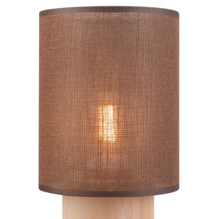 Eπιτραπέζια λάμπα ARI TABLE 1xE27/60W/230V καφέ/οξιά