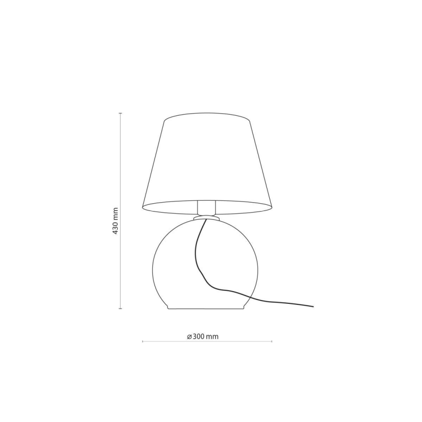 Eπιτραπέζια λάμπα AUREA 1xE27/15W/230V μαύρο/μπεζ