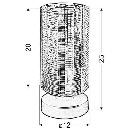 Eπιτραπέζια λάμπα COX 1xE27/60W/230V χρυσαφί