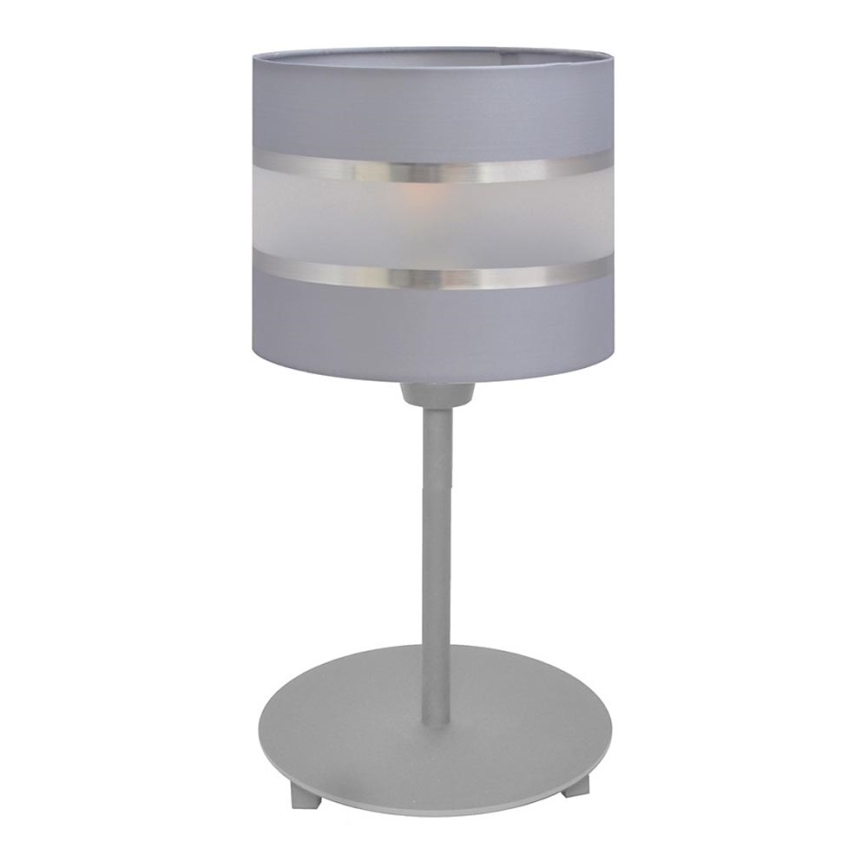Eπιτραπέζια λάμπα HELEN 1xE27/15W/230V γκρι/ασήμι