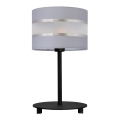 Eπιτραπέζια λάμπα HELEN 1xE27/15W/230V γκρι/μαύρο
