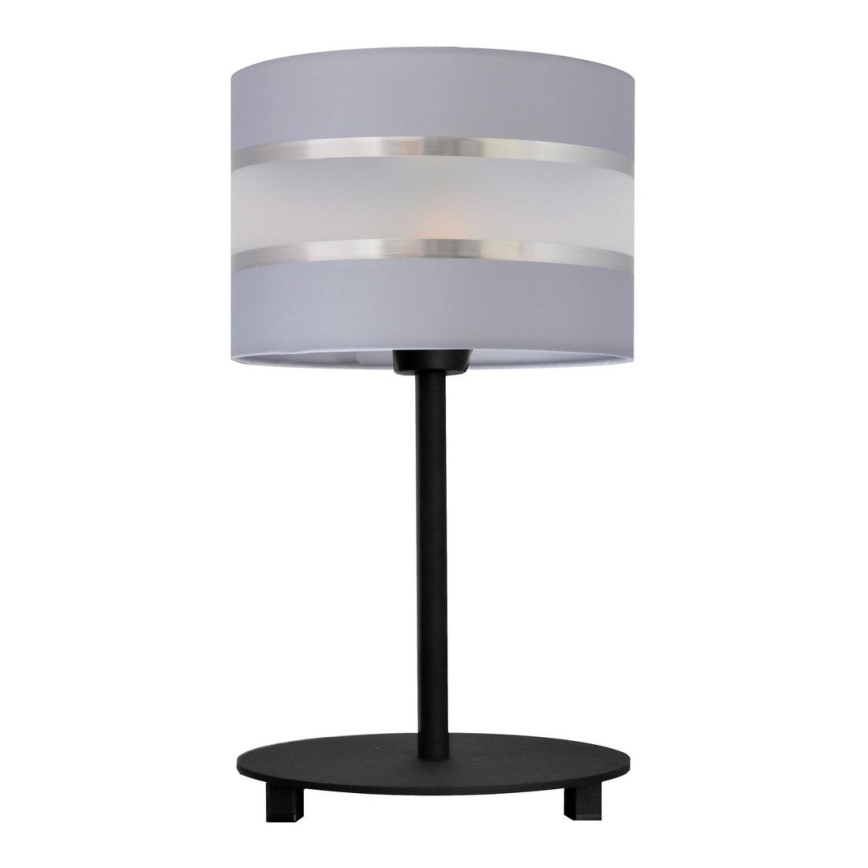Eπιτραπέζια λάμπα HELEN 1xE27/15W/230V γκρι/μαύρο